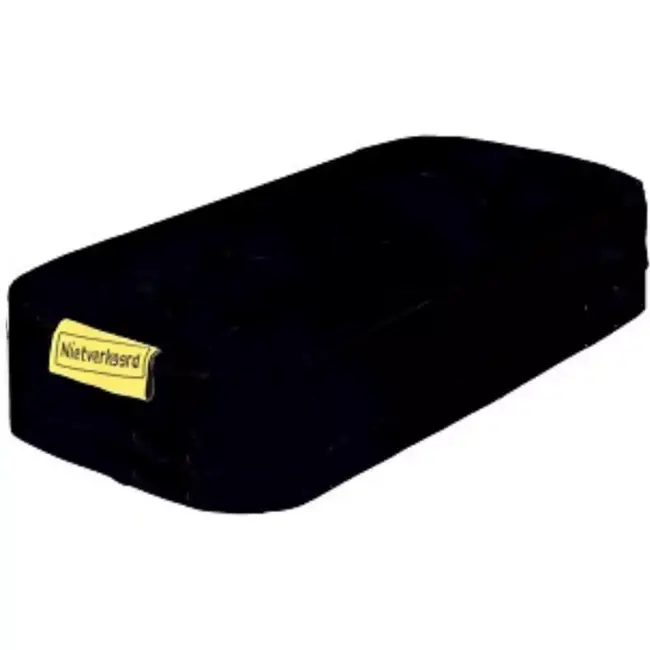 Nietverkeerd Bagagedrager kussen - extra dik - universeel - zwart - 32x15x8 cm