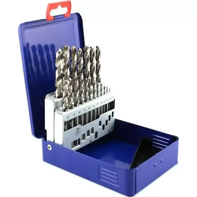 Bofix Metaal boorset - 19-delig - HSS-G - Precisie en duurzaamheid - 1-10 mm - Metalen cassette