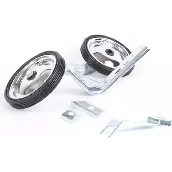 Pexkids Zijwielen voor kinderfietsen - verstelbaar - zwart - 12 t/m 20 inch