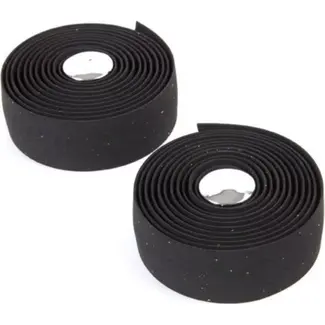 Velo Stuurlint kurk-look - Elastisch - Trillingsabsorberend - Zwart - 2 meter