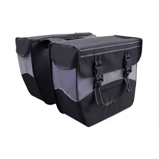 Greenlands Dubbele fietstas - waterdicht - hardbox systeem - zwart-wit - 34L