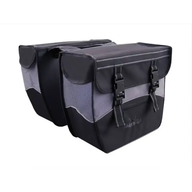 Greenlands Dubbele fietstas - waterdicht - hardbox systeem - zwart-wit - 34L