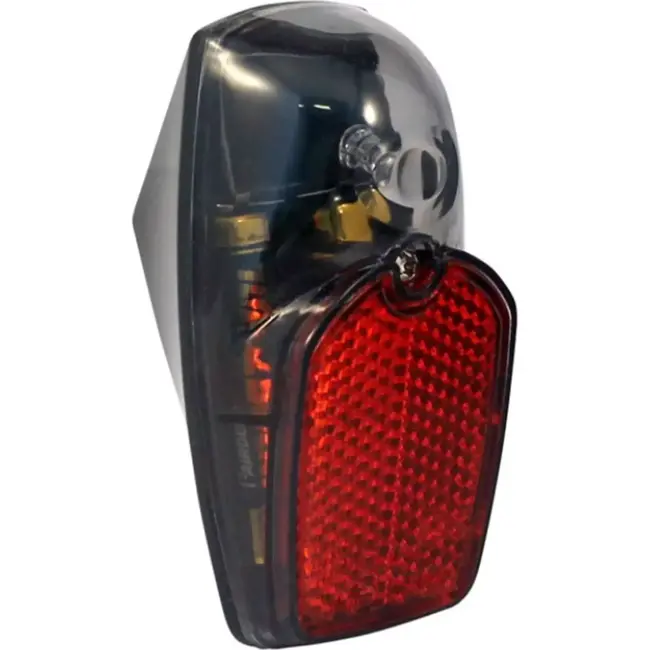 Union LED achterlicht - spatwaterdicht - RVS - smoke glas - incl. batterijen