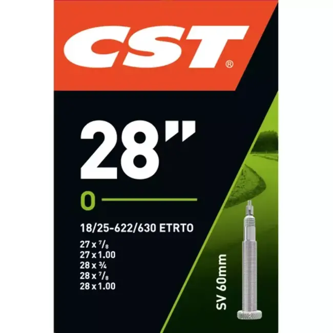 CST Binnenband 28x1 - ETRTO 18/25-622/630 - Presta ventiel 60mm - Duurzaam en betrouwbaar