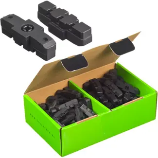 Falkx Remblokken - Hydraulisch Compatibel - 50 Paar - Zwart - Rubber