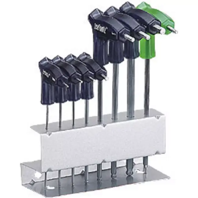 IceToolz Inbussleutelset - Twinhead met kogelkop - Ergonomisch - 8-delig - Inclusief T25 torx