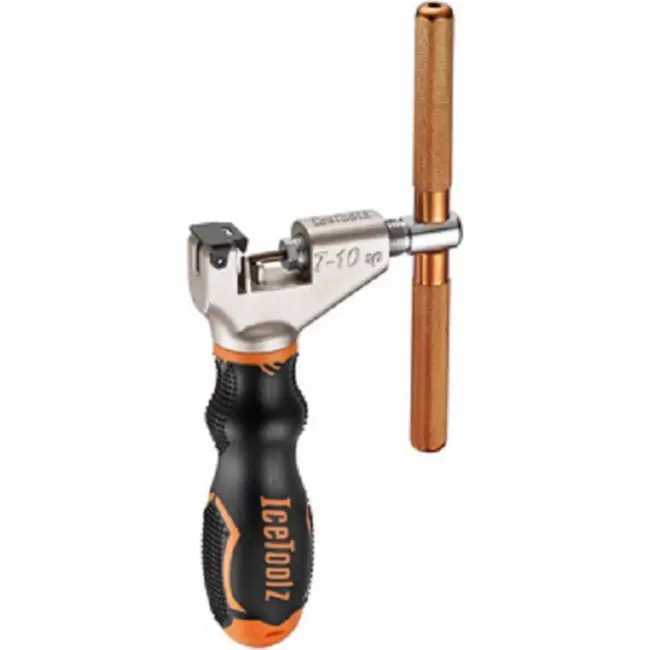 IceToolz Proshop kettingpons - Luxe rubber handvat - Voor BMX kettingen - Inclusief kettingschakels - Beschermklep