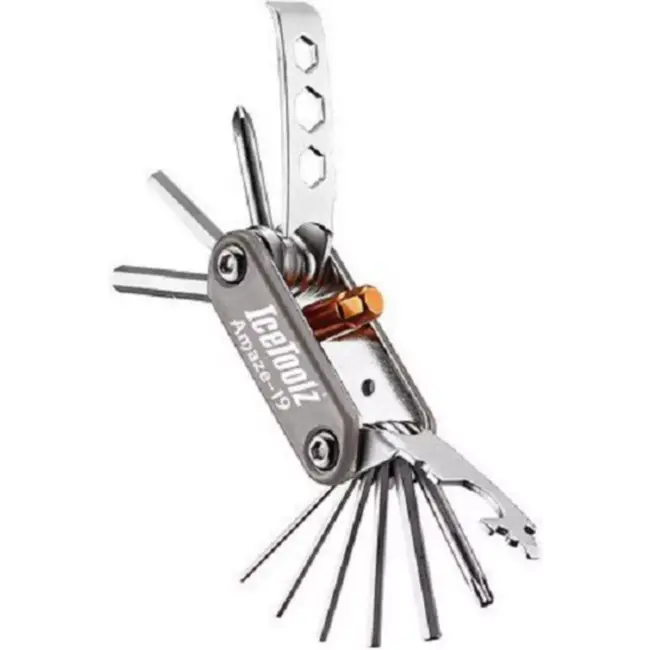 IceToolz Multitool 19-delig - Compact en Robuust - Voor Fietsreparaties - Inclusief Inbussleutels en Schroevendraaiers