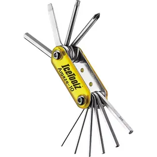 IceToolz Multitool - 10-delig - Compact - Staal - Voor Fietsonderhoud