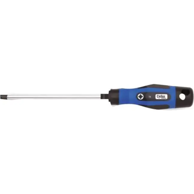 Cyclus Torx schroevendraaier - T25 - Molybdenum-vanadium - 100mm - Blauw/Zwart