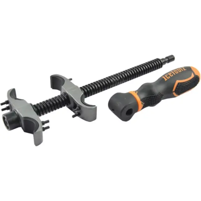 IceToolz Frame en vork uitzetter - Duurzaam schroefdraad - Beschermende rubberen pads - Voor stalen frames