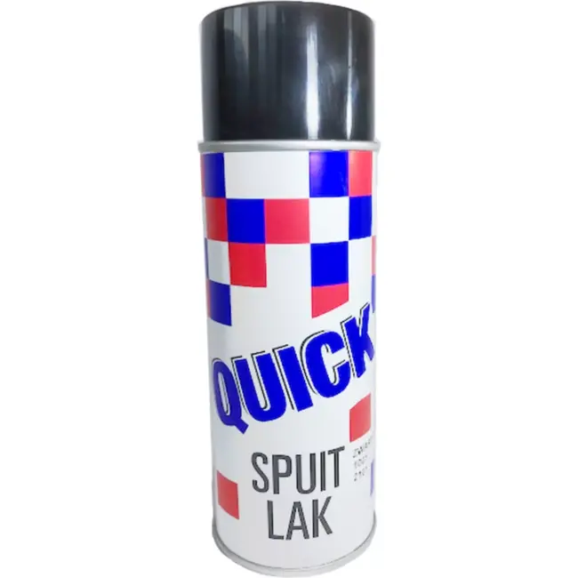 Quick Zwarte hoogglans lak - snelle droging - veelzijdig gebruik - 400 ml