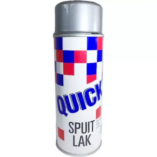 Quick Zilverkleurige lak - 400ml - Glanzende afwerking - Sneldrogend - Geschikt voor diverse oppervlakken