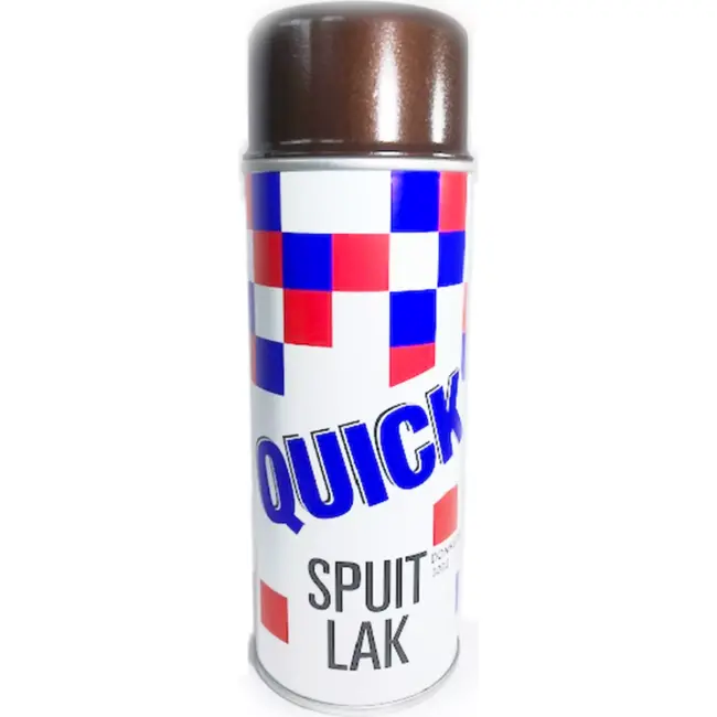 Quick Donkerbruine lak - 400ml - Diepe kleur - Geschikt voor reparaties - Medium solide afwerking