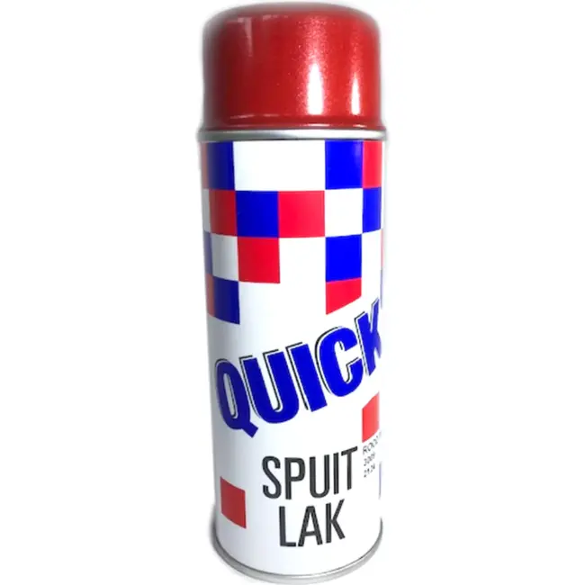 Quick Rode metallic lak - Sneldrogend - 400ml - Glanzende afwerking