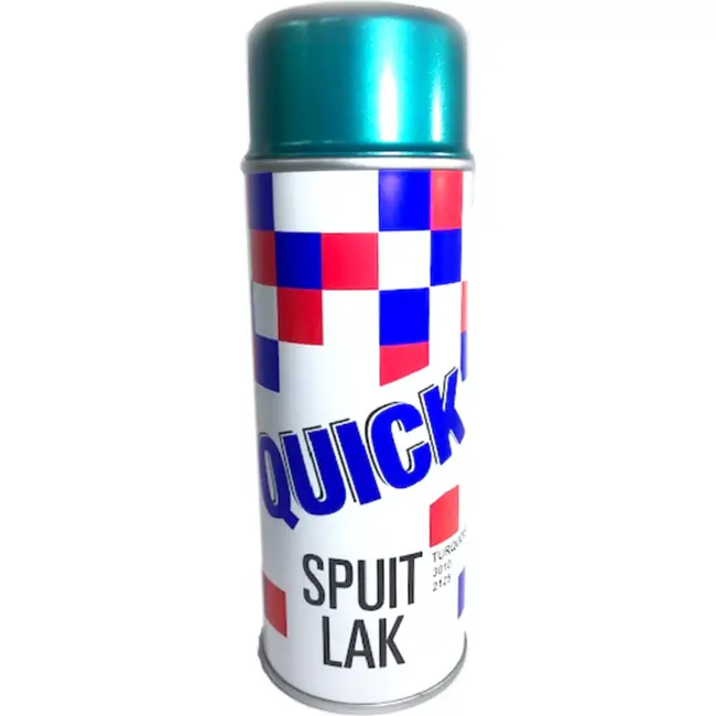 Quick Turquoise metallic lak - 400ml - hoge dekking - duurzame afwerking