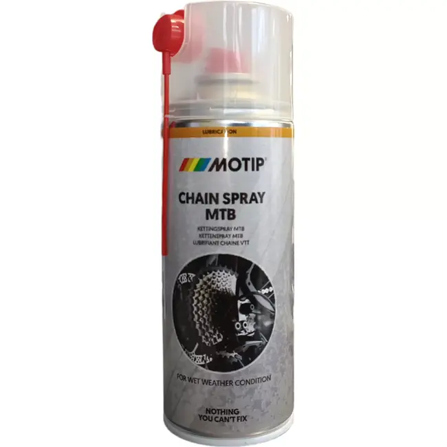 Motip Ketting- en tandwielspray - Hoogviskeus smeermiddel - Waterafstotend - 400 ml