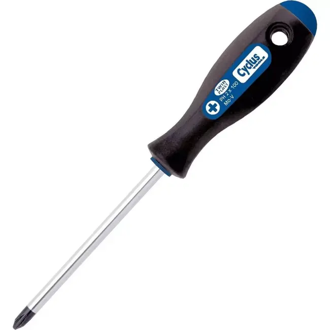 Cyclus Kruiskopschroevendraaier - Precisie - Comfortabele Grip - 0x60 mm - Blauw