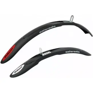 Polisport Spatborden set - 26 inch - Voor en achter - Zwart - Duurzaam PVC - Geschikt voor V-brake Polisport Spatborden set - 26 inch - Voor en achter - Zwart - Duurzaam PVC - Geschikt voor V-brake