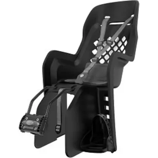 Polisport Achterzitje voor kinderen - Ergonomisch ontwerp - Donkergrijs - Voor fietsen met ronde en ovale buizen - 9-22 kg