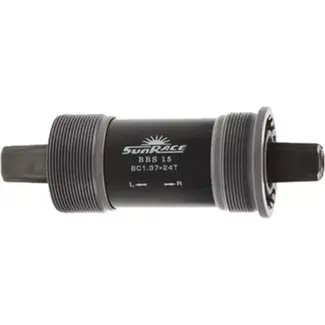 Sunrace Trapas voor stadsfiets - staal - vierkante as - 68/127 mm - zilver/zwart