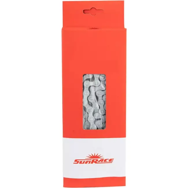 Sunrace Fietsketting - Single Speed - Anti-roest - 112 schakels - Grijs