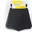Bibia Spatlap klassiek - buigbaar rubber - zwart - 21x19 cm