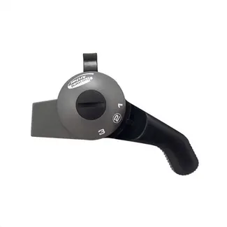 Sturmey Archer 3-speed duimversteller - robuust kunststof - grijs/zwart - 22,2 mm stuurdiameter