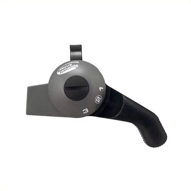 Sturmey Archer 3-speed duimversteller - robuust kunststof - grijs/zwart - 22,2 mm stuurdiameter