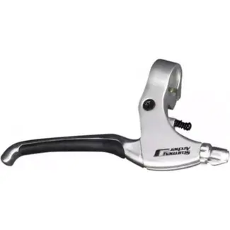 Sunrace Rechter remhendel - aluminium - zilver - rubberen inleg - ergonomisch ontwerp