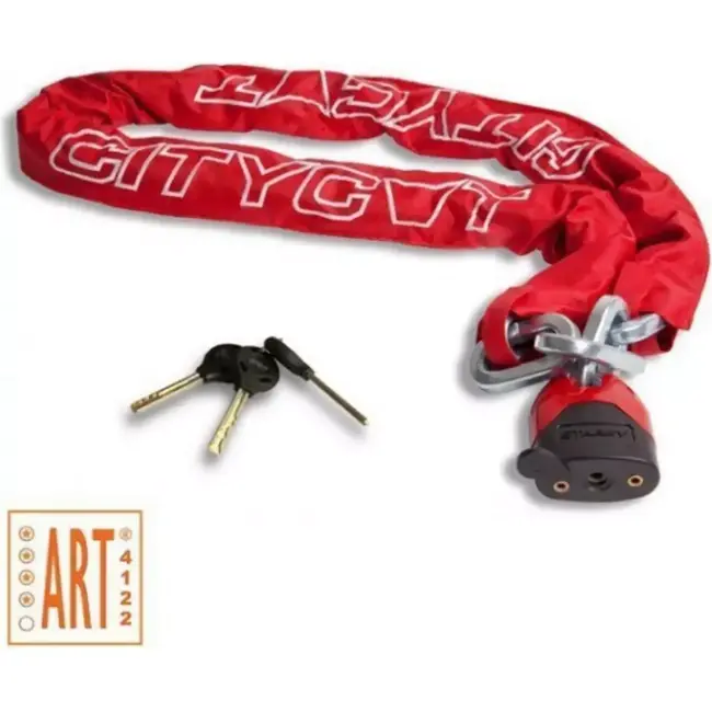Citycat Kettingslot 120 cm - Gehard Staal - ART 4 - Inclusief Hangslot en 3 Sleutels