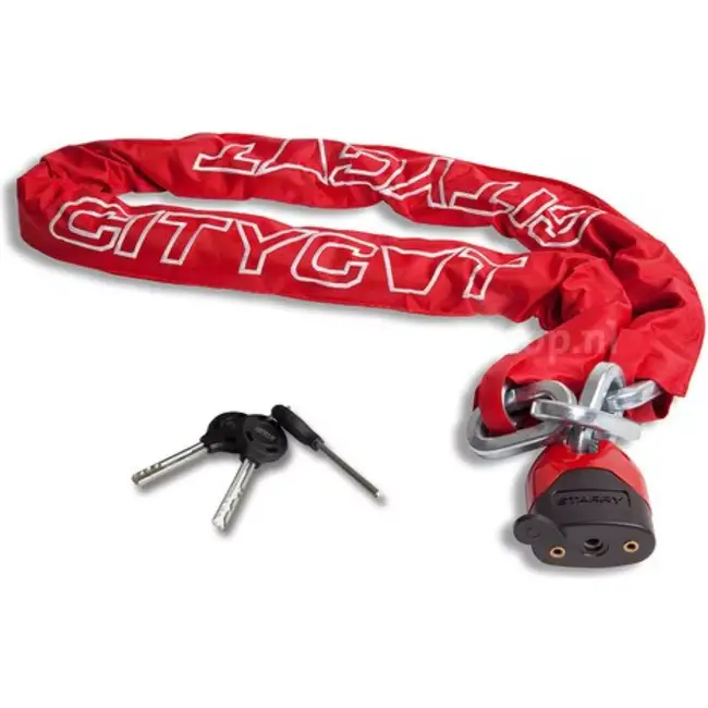 Citycat Kettingslot 120 cm - Gehard Staal - ART 4 - Inclusief Hangslot en 3 Sleutels