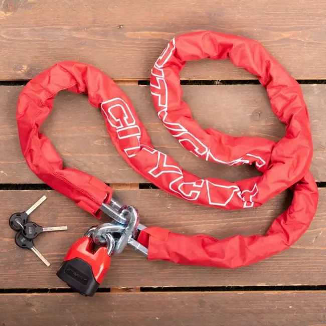 Citycat Kettingslot 120 cm - Gehard Staal - ART 4 - Inclusief Hangslot en 3 Sleutels