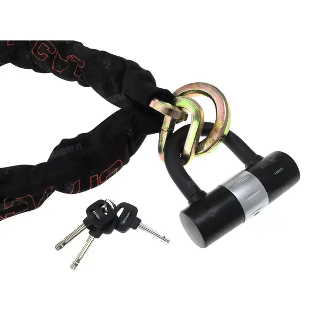 Citycat Kettingslot - ART 4 gecertificeerd - 120 cm - Weerbestendig - Inclusief mini U-slot en 3 sleutels