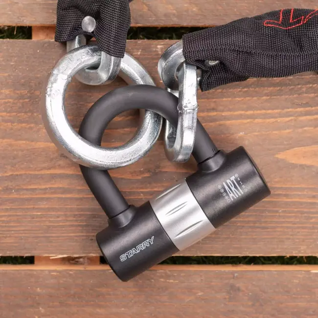 Citycat Kettingslot - ART 4 gecertificeerd - 120 cm - Weerbestendig - Inclusief mini U-slot en 3 sleutels