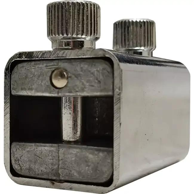 Falkx Blokslot - Drie-delig IJzer - Sleutelmechanisme - 6 cm - Grijs