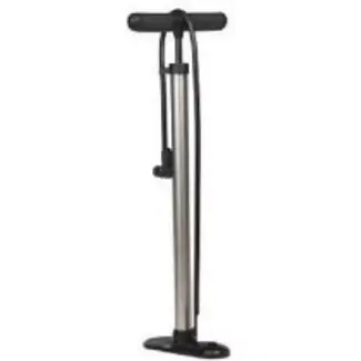 Falkx Zilveren fietspomp - Aluminium - Geschikt voor alle ventielen - Compact en duurzaam