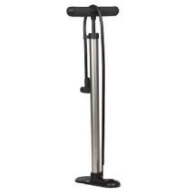 Falkx Zilveren fietspomp - Aluminium - Geschikt voor alle ventielen - Compact en duurzaam