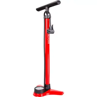 Simson Hogedrukpomp met manometer - 9 bar - ergonomisch handvat - stalen pompbuis - rood