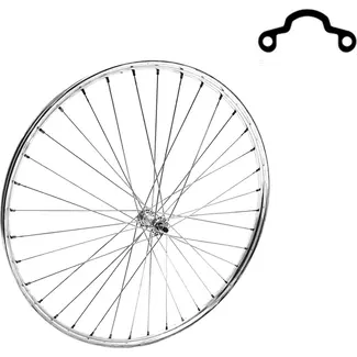 Falkx Voorwiel 28 inch - Aluminium Westwood - High Polished - 13 Spaken - Zilver