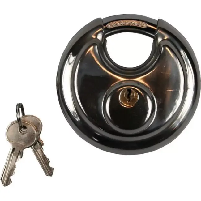 Falkx Discus hangslot - 70 mm - Roestvrij staal - Extra zaagbescherming - Binnen- en buitengebruik