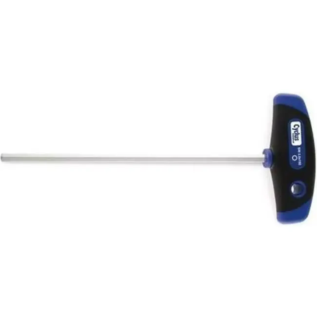 Cyclus Inbus T-greep 4mm - Ergonomisch - 150mm - Zwart/Blauw