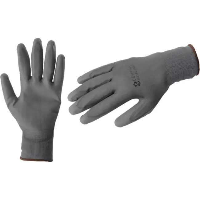 Sacobel Flexibele werkhandschoenen - PU coating - Maat 8 - Hoge grip en gevoeligheid