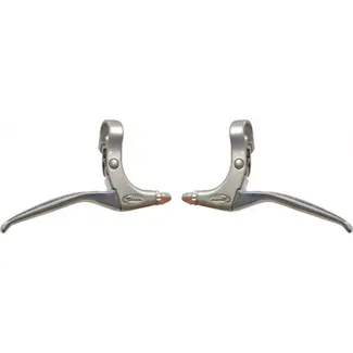 Saccon Aluminium remhendel set - rollerbrake & V-brake - zilver - lichtgewicht en duurzaam