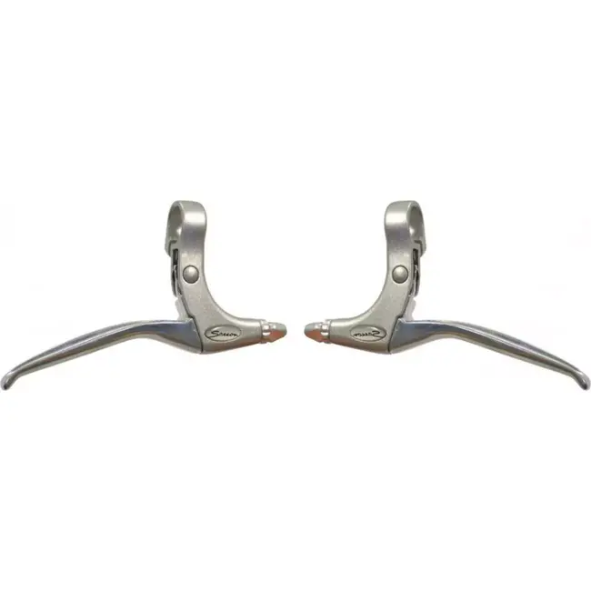 Saccon Aluminium remhendel set - rollerbrake & V-brake - zilver - lichtgewicht en duurzaam