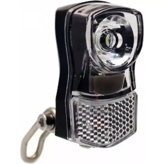 Falkx Koplamp fiets - LED verlichting - Zwart - Inclusief batterijen - Voorvork bevestiging