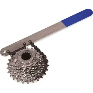 Cyclus Tandkransafnemer met ketting - Tot 8-speed - Staal - Blauw