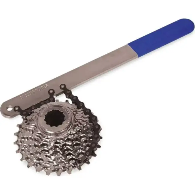 Cyclus Tandkransafnemer met ketting - Tot 8-speed - Staal - Blauw
