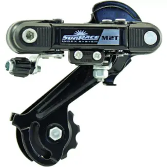 Sunrace Achterderailleur 6/7-speed - lange kooi - staal - directe montage - zwart