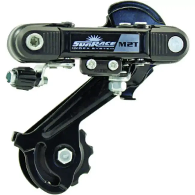 Sunrace Achterderailleur 6/7-speed - lange kooi - staal - directe montage - zwart